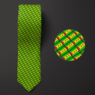 Vlag van Sao Tomé en Principe Patroon Stropdas