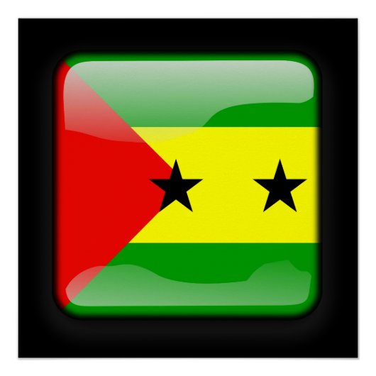 Vlag van Sao Tomé en Principe Poster (Voorkant)