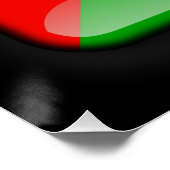 Vlag van Sao Tomé en Principe Poster (Hoek)