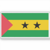 Vlag van Sao Tomé en Principe (Sao Tomé en Princip Sticker (Voorkant)