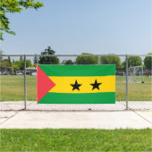 Vlag van Sao Tome en Principe Spandoek (Insitu)