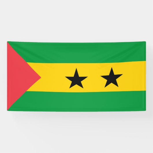 Vlag van Sao Tome en Principe Spandoek (Horizontaal)