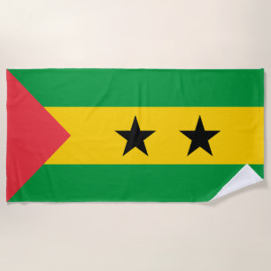 Vlag van Sao Tome en Principe Strandlaken