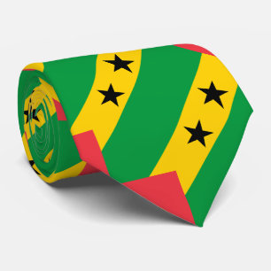 Vlag van Sao Tome en Principe Stropdas