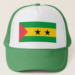 Vlag van Sao Tome en Principe Trucker Pet