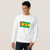 Vlag van Sao Tome en Principe Trui (Voorkant volledig)