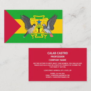 Vlag van Sao Tomé en Principe Visitekaartje