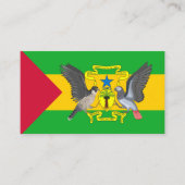 Vlag van Sao Tomé en Principe Visitekaartje (Voorkant)