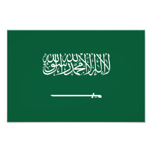 Vlag van Saoedi-Arabië Foto Afdruk