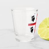 Vlag van Sardegna (Italië) Shot Glas (Links)