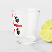 Vlag van Sardegna (Italië) Shot Glas (Rechts)
