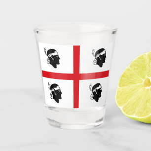 Vlag van Sardegna (Italië) Shot Glas