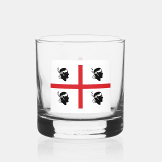 Vlag van Sardinië (Italiaanse regio) Whisky Glas