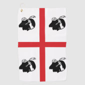 Vlag van Sardinië (Italië) Golfhanddoek (Voorkant)