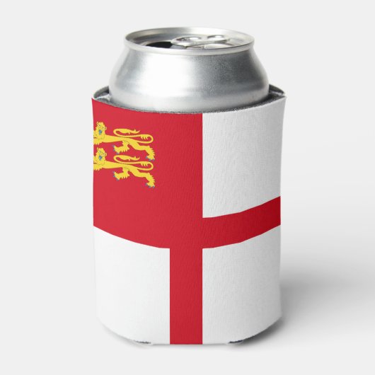 Vlag van Sark Blikjeskoeler (Blikje Voorkant)