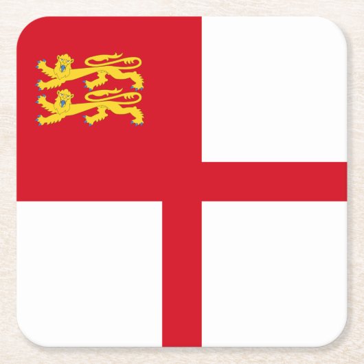 Vlag van Sark Kartonnen Onderzetters (Voorkant)