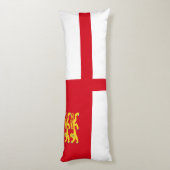 Vlag van Sark Lichaamskussen (Achterkant (Verticaal))