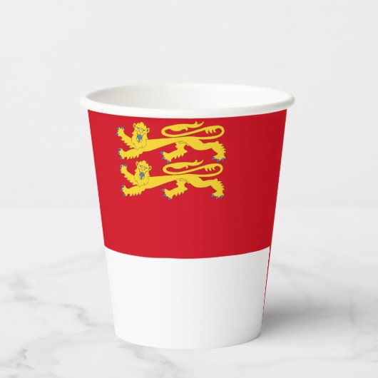 Vlag van Sark Papieren Bekers (Voorkant)
