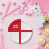 Vlag van Sark Papieren Bordje (Feest)