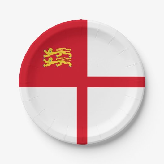 Vlag van Sark Papieren Bordje (Voorkant)