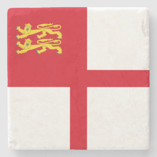 Vlag van Sark Stenen Onderzetter