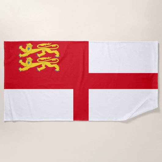 Vlag van Sark Strandlaken (Voorkant)