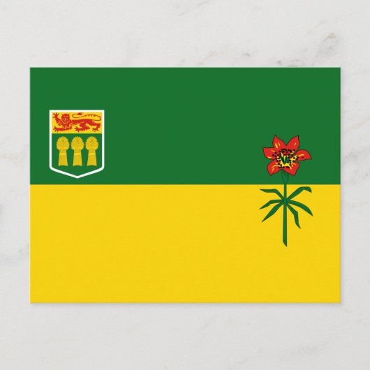 Vlag van Saskatchewan Briefkaart (Voorkant)