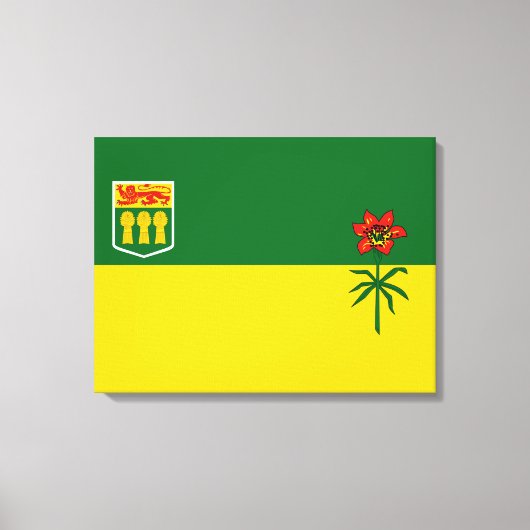 Vlag van Saskatchewan Canvas Afdruk (Voorkant)