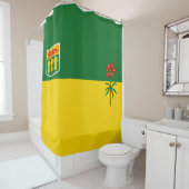 Vlag van Saskatchewan Douchegordijn (In situ)