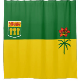 Vlag van Saskatchewan Douchegordijn