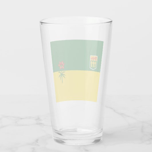 Vlag van Saskatchewan Glas (Achterkant)