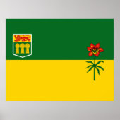 Vlag van Saskatchewan Poster (Voorkant)