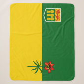 Vlag van Saskatchewan Sherpa Deken (Voorkant)