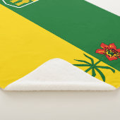 Vlag van Saskatchewan Sherpa Deken (3/4)