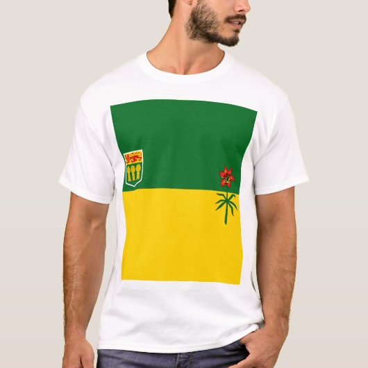 Vlag van Saskatchewan T-shirt (Voorkant)