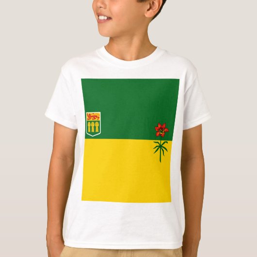Vlag van Saskatchewan T-shirt (Voorkant)