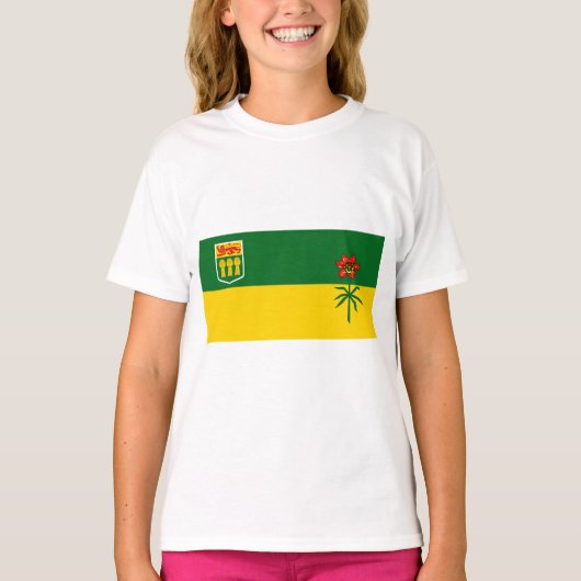 Vlag van Saskatchewan T-shirt (Voorkant)