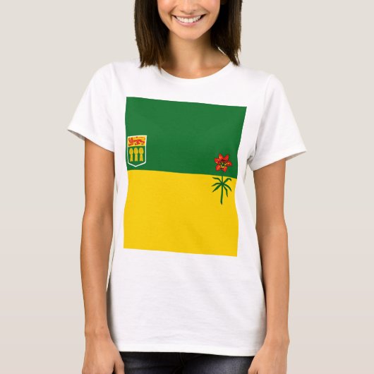Vlag van Saskatchewan T-shirt (Voorkant)