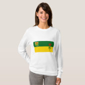 Vlag van Saskatchewan T-shirt (Voorkant volledig)