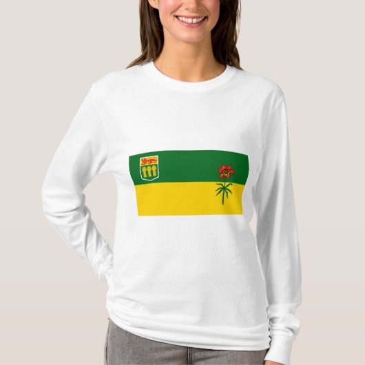 Vlag van Saskatchewan T-shirt (Voorkant)