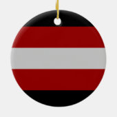 Vlag van satanisme keramisch ornament (Achterkant)