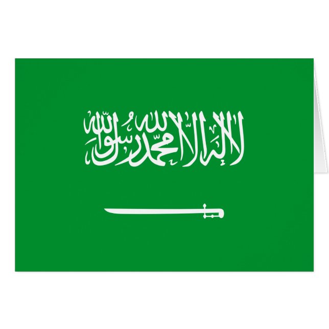 Vlag van Saudi-Arabië (Voorkant Horizontaal)