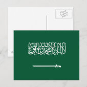 Vlag van Saudi-Arabië Briefkaart (Voorkant / Achterkant)