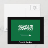 Vlag van Saudi-Arabië Briefkaart (Voorkant / Achterkant)