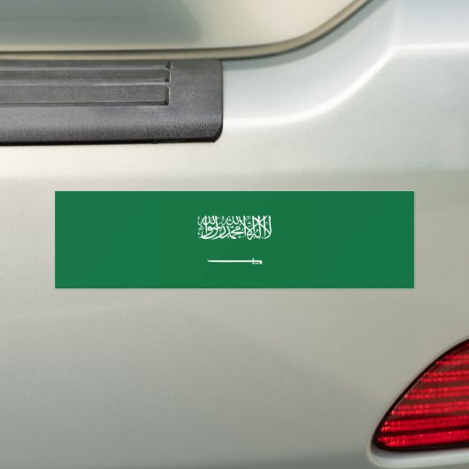 Vlag van Saudi-Arabië Bumpersticker (Op auto)