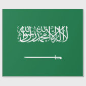Vlag van Saudi-Arabië Cadeaupapier (Vlak)