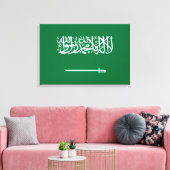 Vlag van Saudi-Arabië Canvas Afdruk (Insitu (Woonkamer))