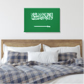 Vlag van Saudi-Arabië Canvas Afdruk (Insitu (Slaapkamer))