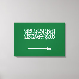 Vlag van Saudi-Arabië Canvas Afdruk