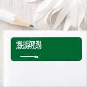 Vlag van Saudi-Arabië Etiket (Insitu)